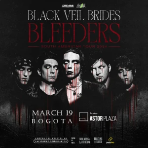 Black Veil Brides en Bogotá, Teatro Astor Plaza, Marzo 19, 2024