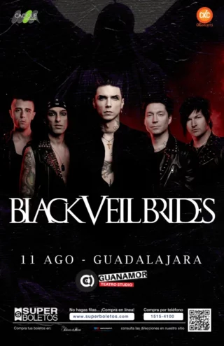 Black Veil Brides en Guadalajara