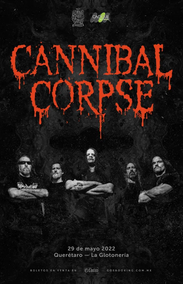 Cannibal Corpse en Querétaro, 29 mayo 2022