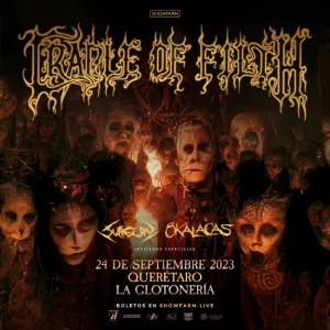Cradle Of Filth en Querétaro, La Glotonería, 24 septiembre 2023
