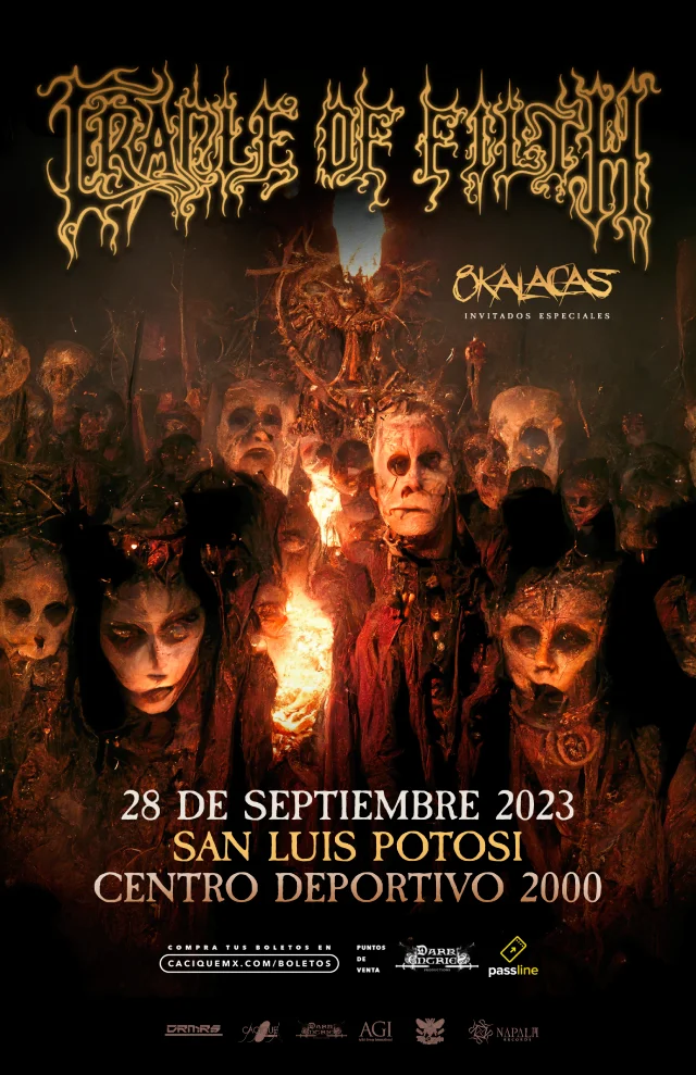 Cradle Of Filth en San Luis Potosí, Centro Deportivo 2000, 28 septiembre 2023