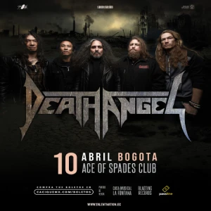 Death Angel en Bogotá, Ace of Spaces Club, 10 abril 2024