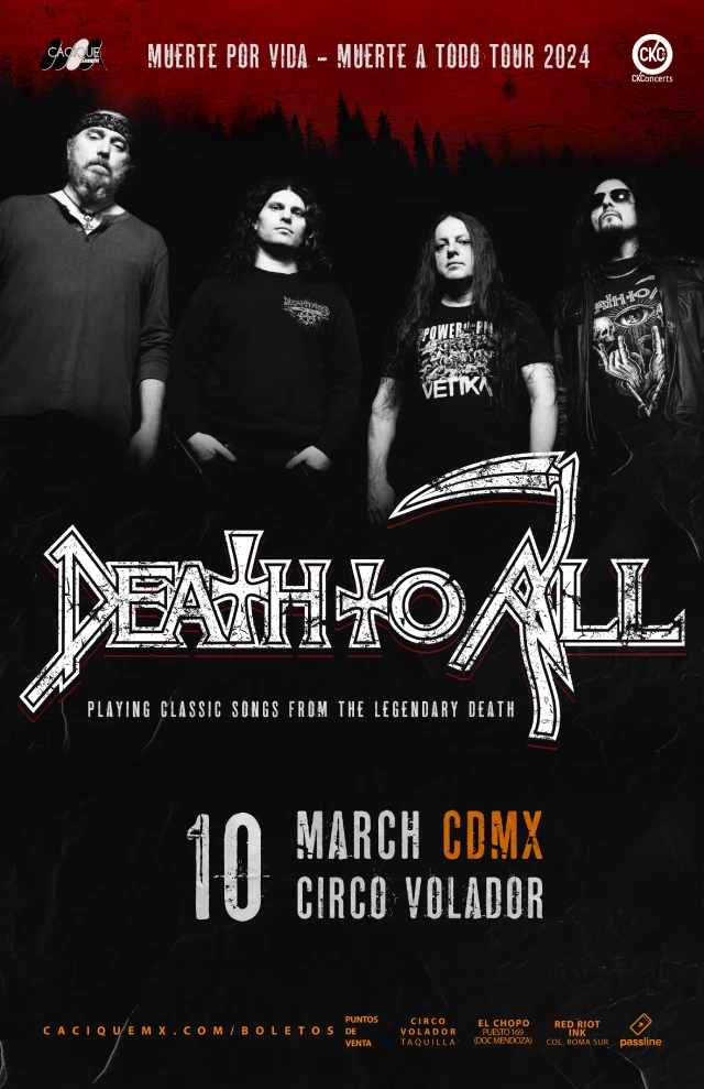 Death To All en CDMX, Circo Volador, Marzo 10, 2024