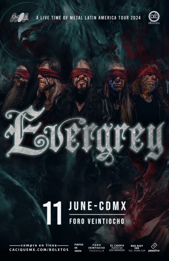 Evergrey en CDMX, Foro Veintiocho, Junio 11, 2024