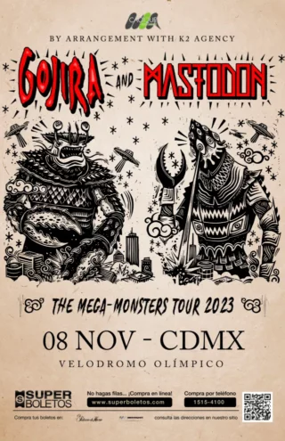 Gojira y Mastodon en CDMX