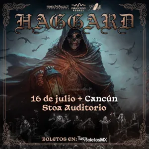 Haggard en Cancún, Auditorio Stoa, 16 julio 2023