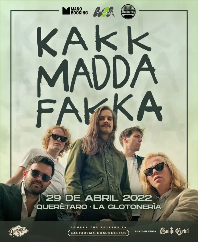 Kakkamaddafakka por primera vez en Querétaro