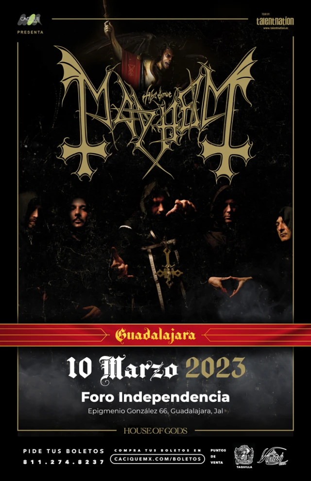 Mayhem en Guadalajara, Foro Independencia, 10 marzo 2023