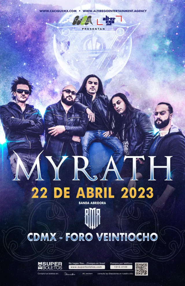 Myrath en CDMX, Foro Veintiocho, 22 abril 2023