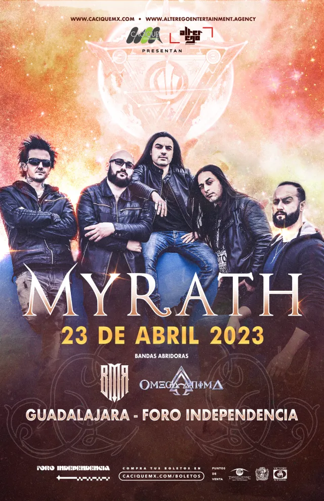 Myrath en Guadalajara, Foro Independencia, 23 abril 2023