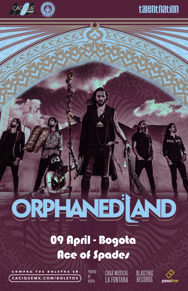 Orphaned Land en Bogotá, Ace of Spades, Abril 09, 2024