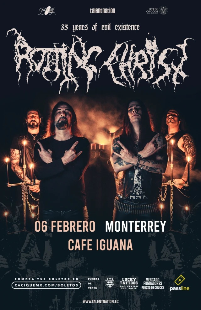 Rotting Christ en Monterrey, Café Iguana, 06 febrero 2024