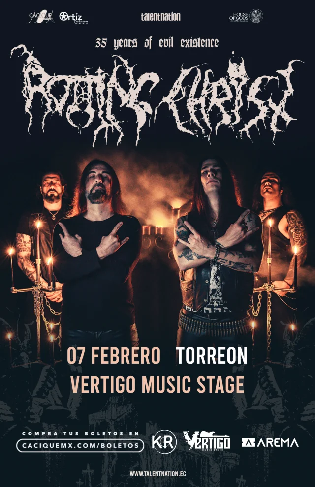 Rotting Christ en Torreón, Vértigo Music Stage, Febrero 07, 2024
