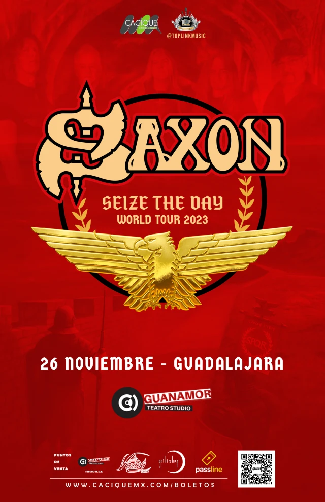Saxon en Guadalajara, Guanamor Teatro Studio, 26 noviembre 2023