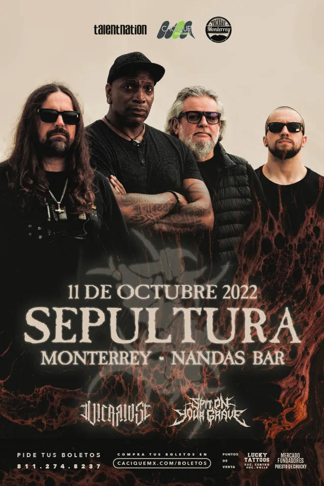 Sepultura en Monterrey - Octubre 11 2022