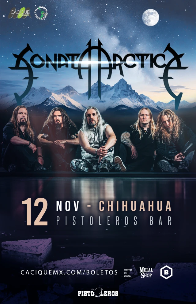 Sonata Arctica en Chihuahua, Pistoleros Bar, Noviembre 12, 2024