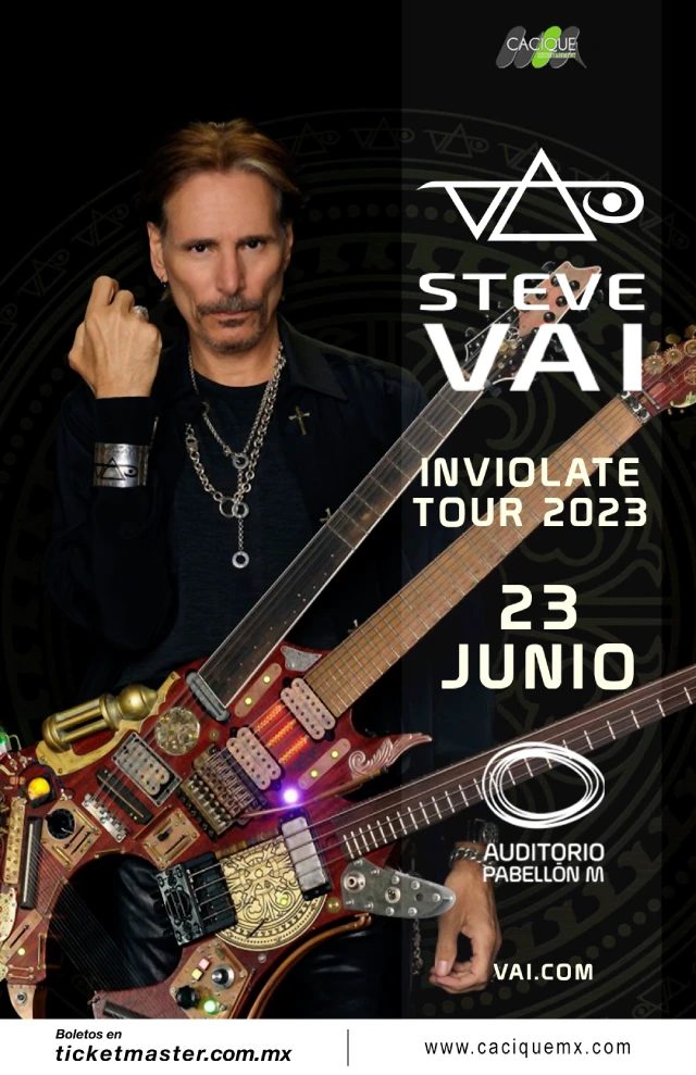 Steve Vai en Monterrey, Auditorio Pabellón M, 23 junio 2023