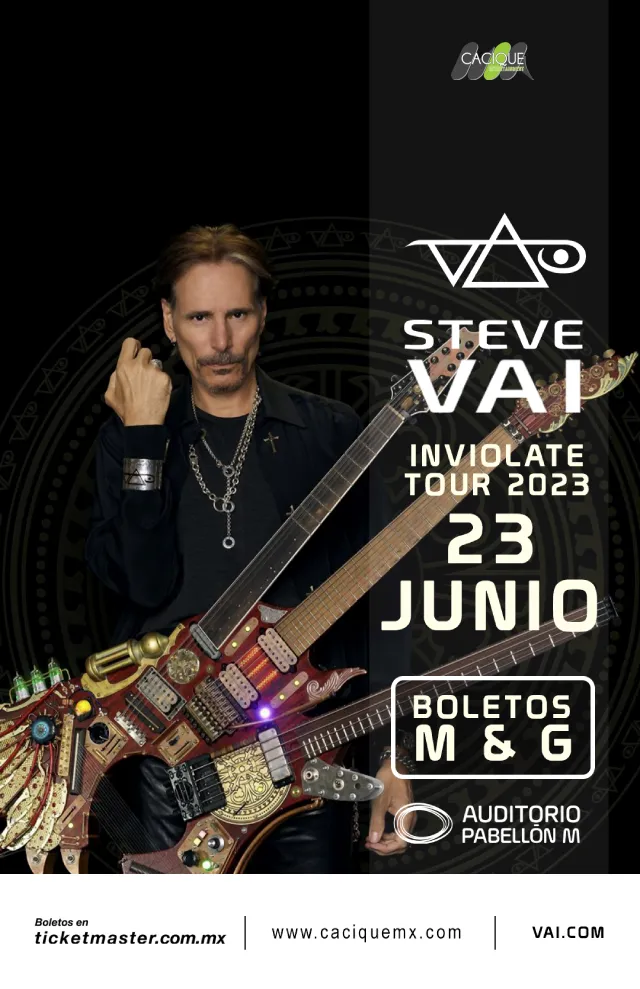 Steve Vai Inviolate Tour 2023 en Monterrey, M&G