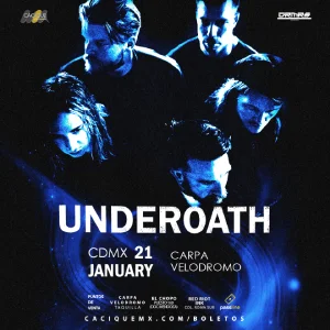Underoath en CDMX, Carpa Velódromo, Enero 21 2024