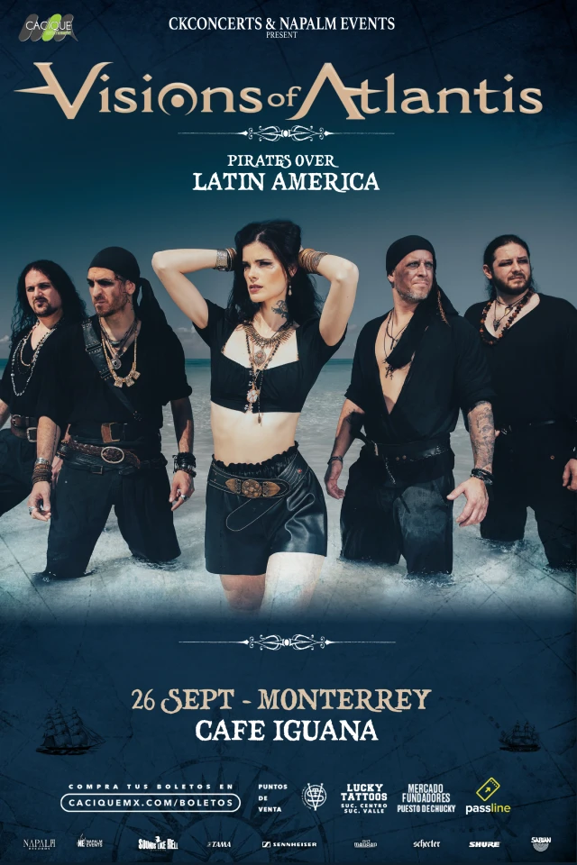 Visions of Atlantis en Monterrey, Café Iguana, 26 septiembre 2023