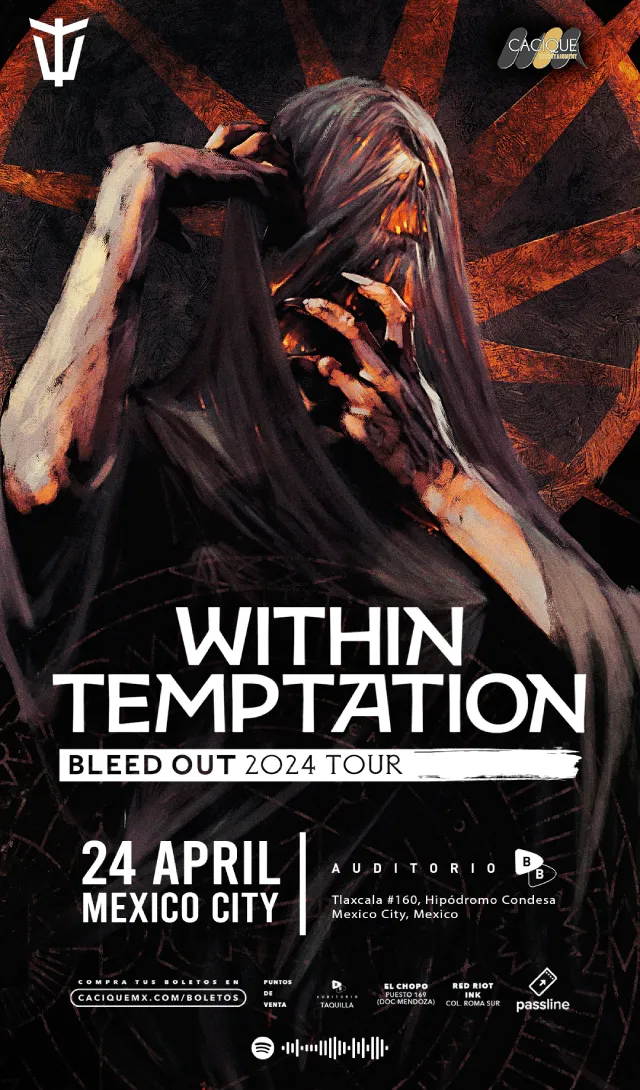 Within Temptation en CDMX, Auditorio BB, abril 24 2024